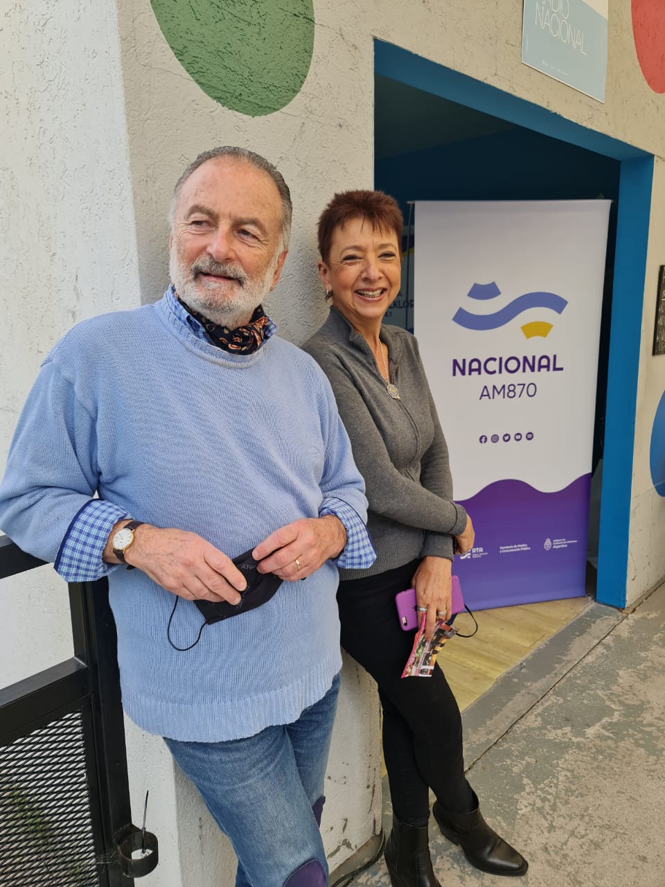 Radio Nacional presente en Tecnópolis- Horacio Embón y Luisa Valmaggia